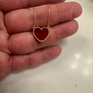 18K gold heart shape